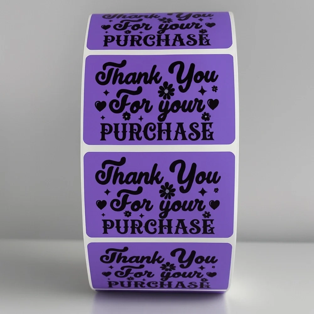 Thank You For Your Purchase Stickers – Labels for Packaging, Boutique